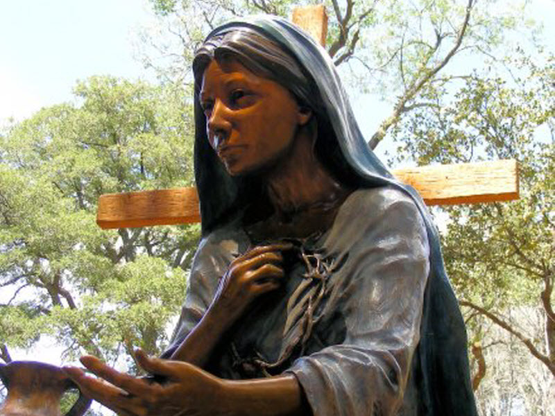 Statue of Mary close up