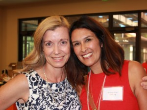 Two Women's Auxiliary members at fundraising brunch