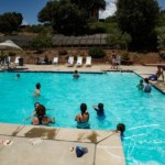 Campers in Swimming Pool
