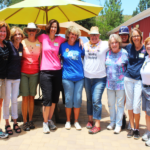 Women's Auiliary members on Dining Hall patio